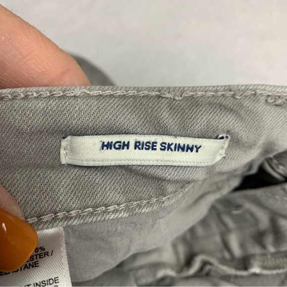 Vineyard Vines size 28 gray jeans high rise skinny no distressing - Picture 6 of 8